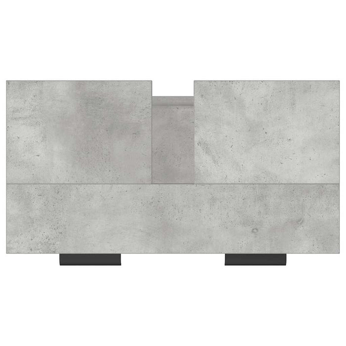 Dulap de baie, gri beton, 64,5x33,5x59 cm, lemn compozit - WALTI WALTI