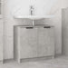 Dulap de baie, gri beton, 64,5x33,5x59 cm, lemn compozit - WALTI WALTI
