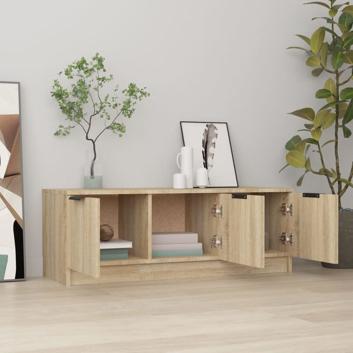 Comodă TV, stejar sonoma, 102x35x36,5 cm, lemn prelucrat - WALTI WALTI