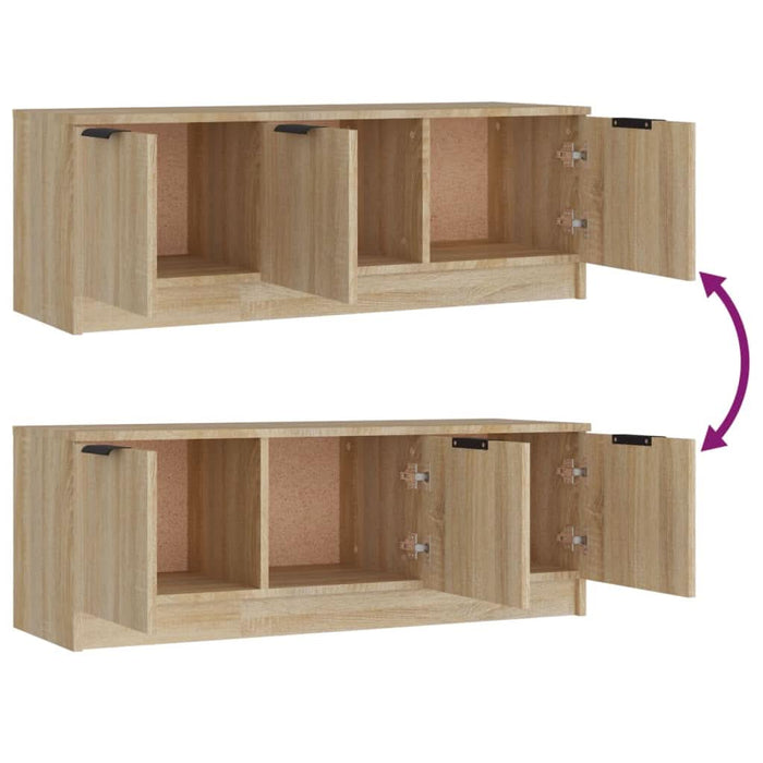 Comodă TV, stejar sonoma, 102x35x36,5 cm, lemn prelucrat - WALTI WALTI