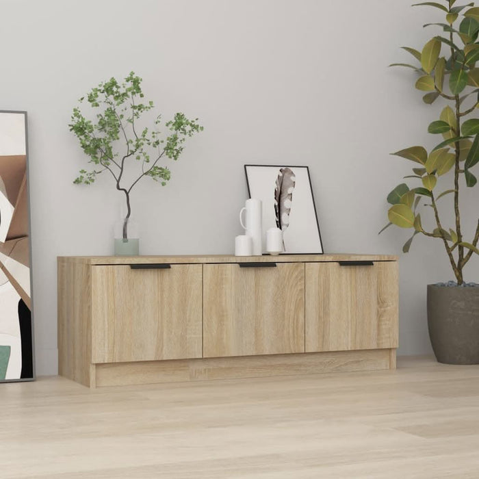 Comodă TV, stejar sonoma, 102x35x36,5 cm, lemn prelucrat - WALTI WALTI