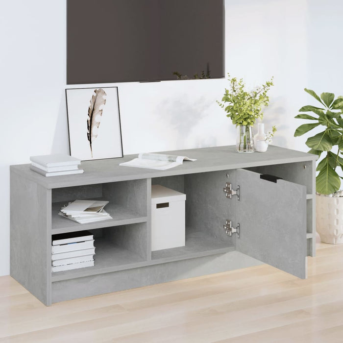 Comodă TV, gri beton, 102x35,5x36,5 cm, lemn compozit - WALTI WALTI