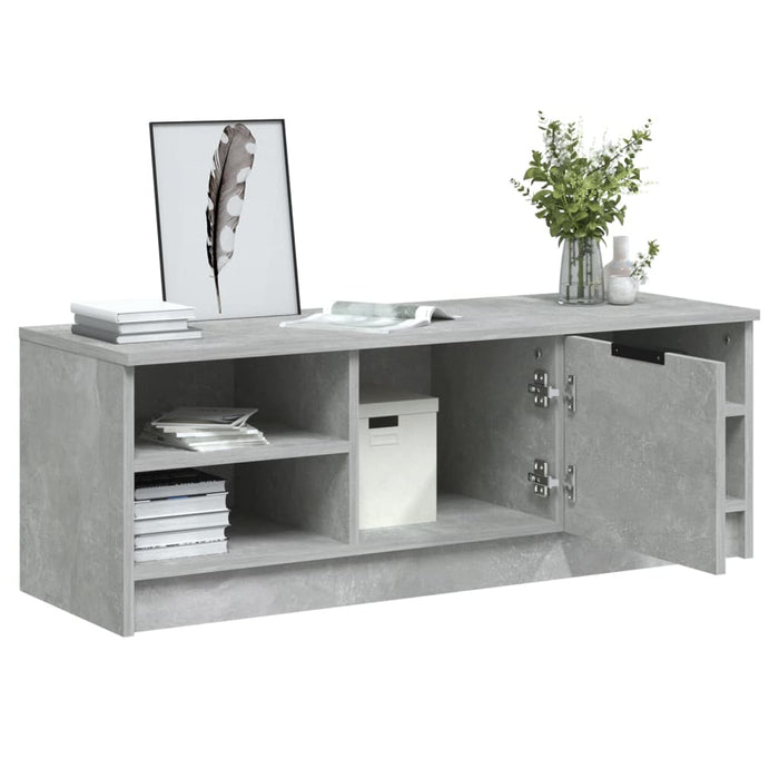 Comodă TV, gri beton, 102x35,5x36,5 cm, lemn compozit - WALTI WALTI