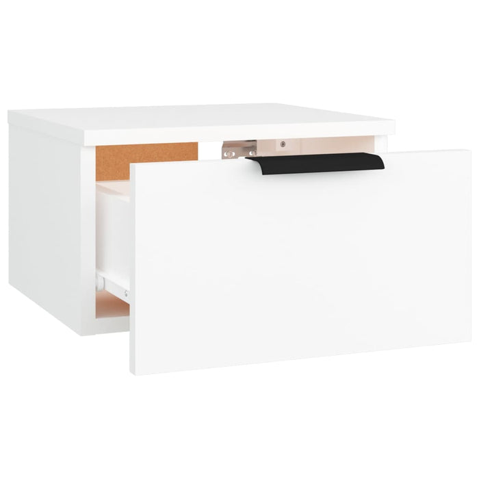 Noptiere de perete, 2 buc., alb, 34x30x20 cm - WALTI WALTI
