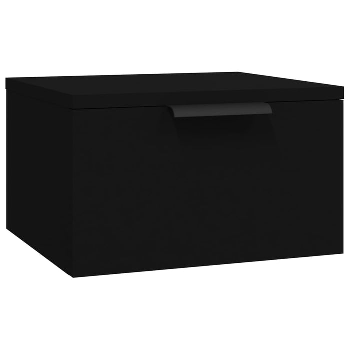 Noptiere de perete, 2 buc., negru, 34x30x20 cm WALTI