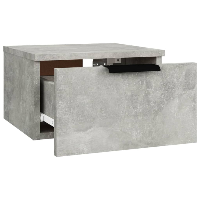 Noptiere de perete, 2 buc., gri beton, 34x30x20 cm - WALTI WALTI