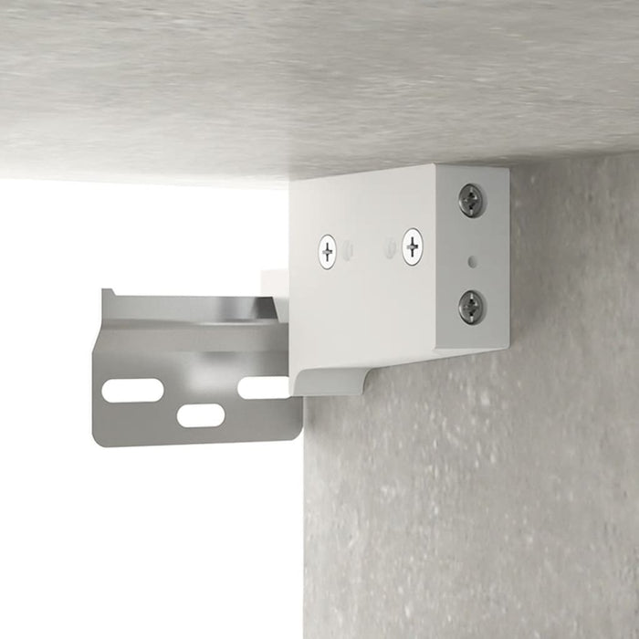 Noptiere de perete, 2 buc., gri beton, 34x30x20 cm - WALTI WALTI