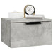 Noptiere de perete, 2 buc., gri beton, 34x30x20 cm - WALTI WALTI