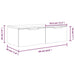 Dulap de perete, alb, 68x30x20 cm, lemn prelucrat - WALTI WALTI