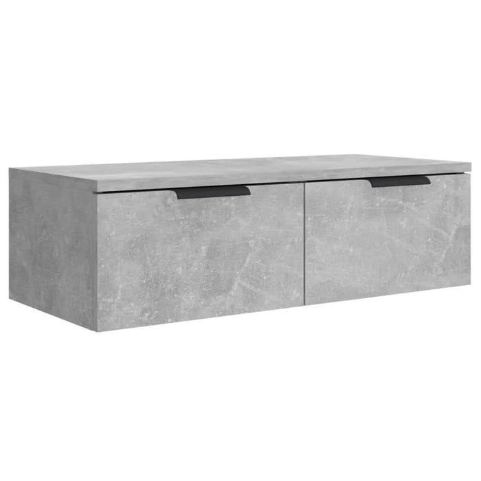 Dulap de perete, gri beton, 68x30x20 cm, lemn compozit - WALTI WALTI