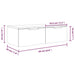 Dulap de perete, gri beton, 68x30x20 cm, lemn compozit - WALTI WALTI