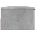 Dulap de perete, gri beton, 102x30x20 cm, lemn compozit - WALTI WALTI