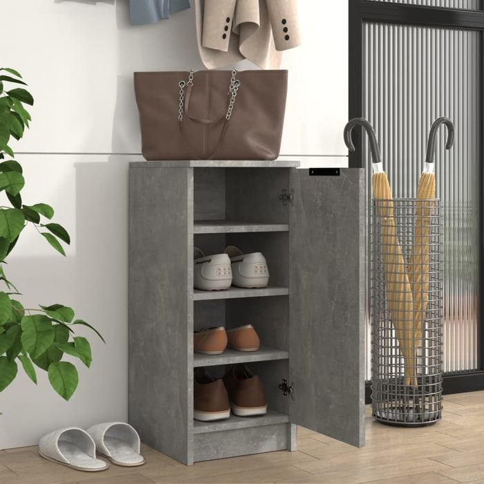 Pantofar, gri beton, 30x35x70 cm, lemn compozit - WALTI WALTI