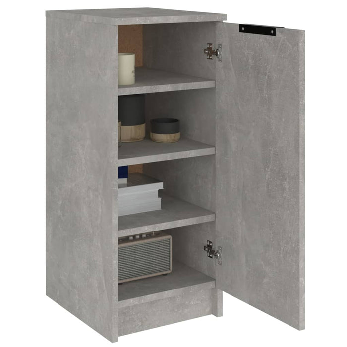 Pantofar, gri beton, 30x35x70 cm, lemn compozit - WALTI WALTI