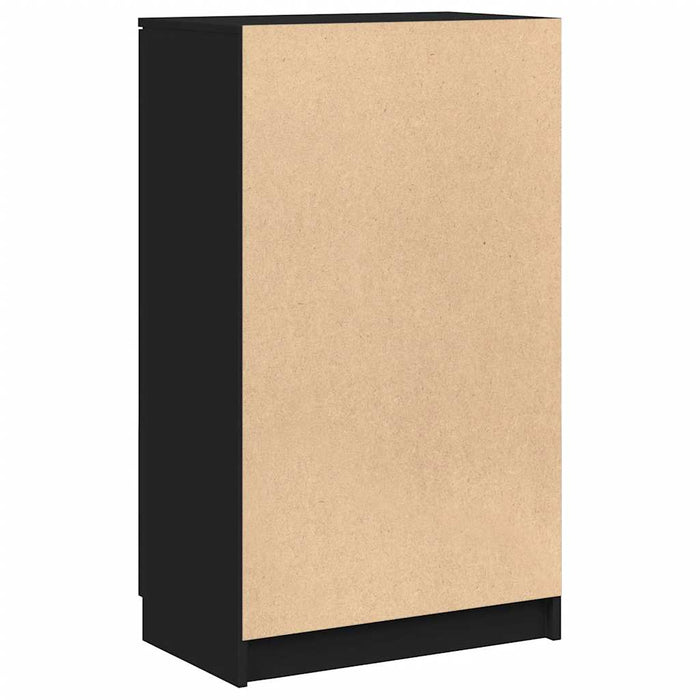 Pantofar, negru, 59x35x100 cm, lemn prelucrat WALTI