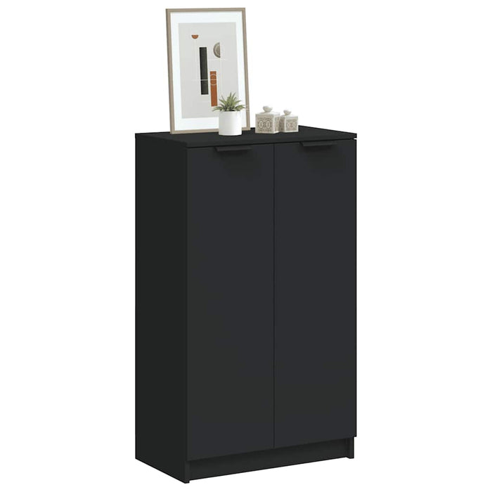 Pantofar, negru, 59x35x100 cm, lemn prelucrat WALTI