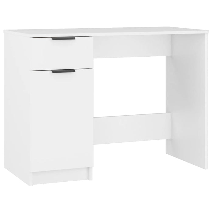 Birou, alb, 100x50x75 cm, lemn prelucrat - WALTI WALTI