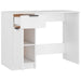 Birou, alb, 100x50x75 cm, lemn prelucrat - WALTI WALTI