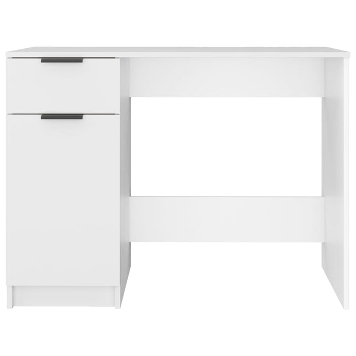 Birou, alb, 100x50x75 cm, lemn prelucrat - WALTI WALTI