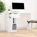 Birou, alb, 100x50x75 cm, lemn prelucrat - WALTI WALTI