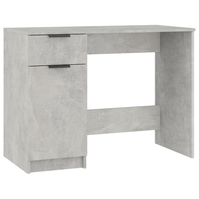Birou, gri beton, 100x50x75 cm, lemn prelucrat - WALTI WALTI