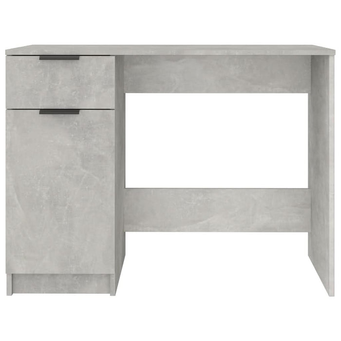 Birou, gri beton, 100x50x75 cm, lemn prelucrat - WALTI WALTI