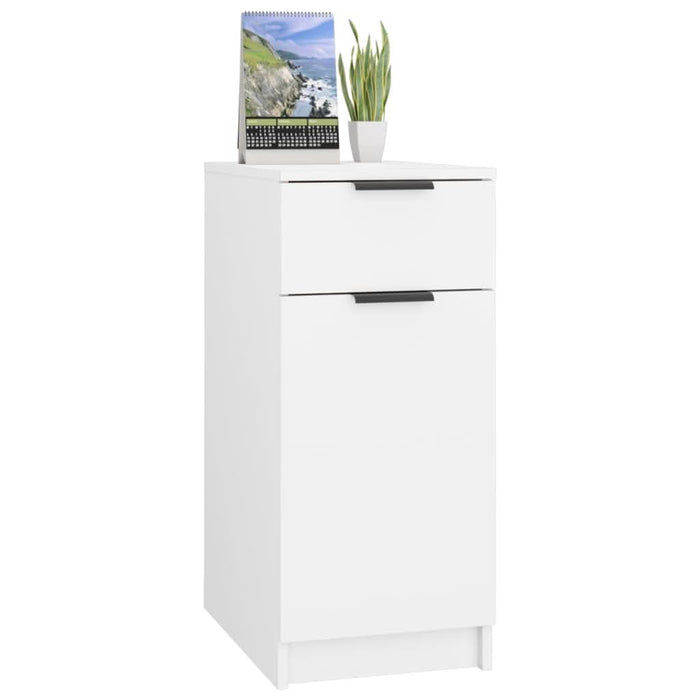 Dulap de birou, alb, 33,5x50x75 cm, lemn prelucrat - WALTI WALTI