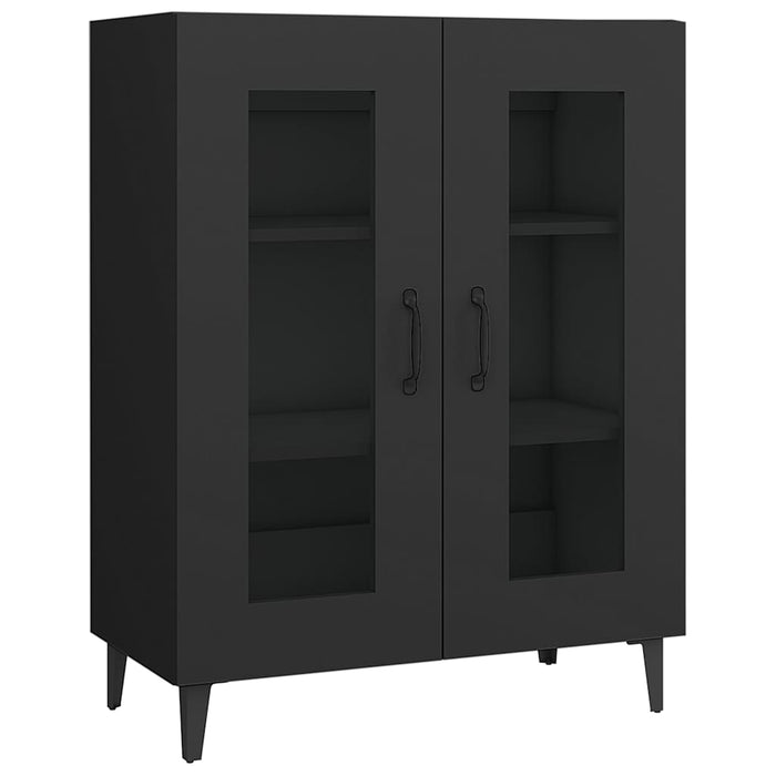 Dulap, negru, 69,5x34x90 cm, lemn compozit WALTI