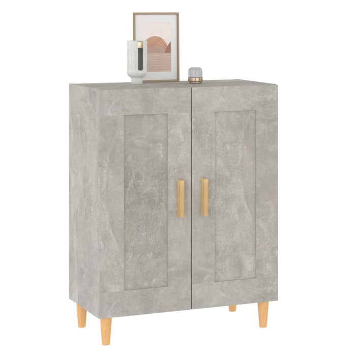 Dulap, gri beton, 69,5x34x90 cm, lemn compozit - WALTI WALTI