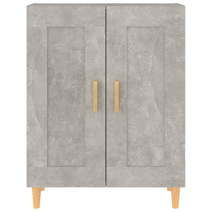 Dulap, gri beton, 69,5x34x90 cm, lemn compozit - WALTI WALTI