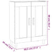 Dulap, gri beton, 69,5x34x90 cm, lemn compozit - WALTI WALTI