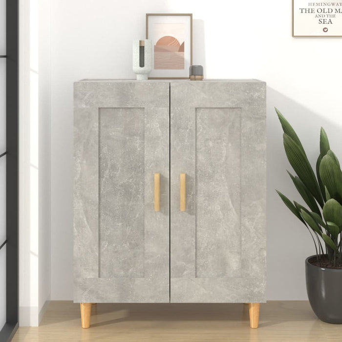 Dulap, gri beton, 69,5x34x90 cm, lemn compozit - WALTI WALTI