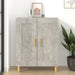 Dulap, gri beton, 69,5x34x90 cm, lemn compozit - WALTI WALTI