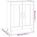 Dulap, stejar sonoma, 69,5x34x90 cm, lemn compozit - WALTI WALTI