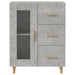 Dulap, gri beton, 69,5x34x90 cm, lemn compozit - WALTI WALTI