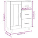 Dulap, gri beton, 69,5x34x90 cm, lemn compozit - WALTI WALTI