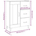Dulap, alb, 69,5x34x90 cm, lemn compozit - WALTI WALTI
