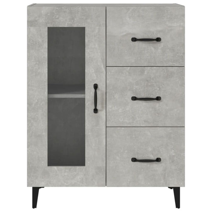 Dulap, gri beton, 69,5x34x90 cm, lemn compozit - WALTI WALTI