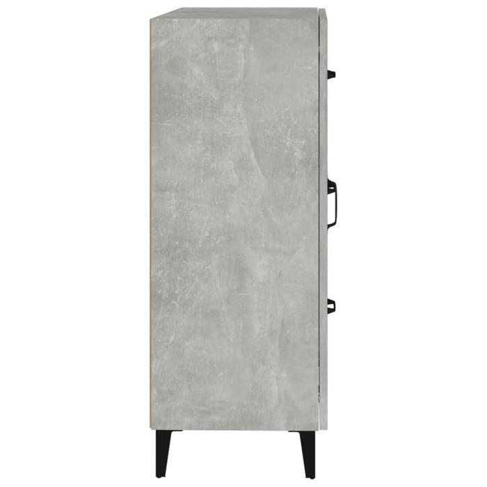 Dulap, gri beton, 69,5x34x90 cm, lemn compozit - WALTI WALTI