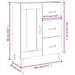 Dulap, gri beton, 69,5x34x90 cm, lemn compozit - WALTI WALTI