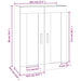 Dulap de perete, alb, 69,5x32,5x90 cm, lemn prelucrat - WALTI WALTI