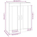 Dulap de perete suspendat, alb, 69,5x32,5x90 cm - WALTI WALTI