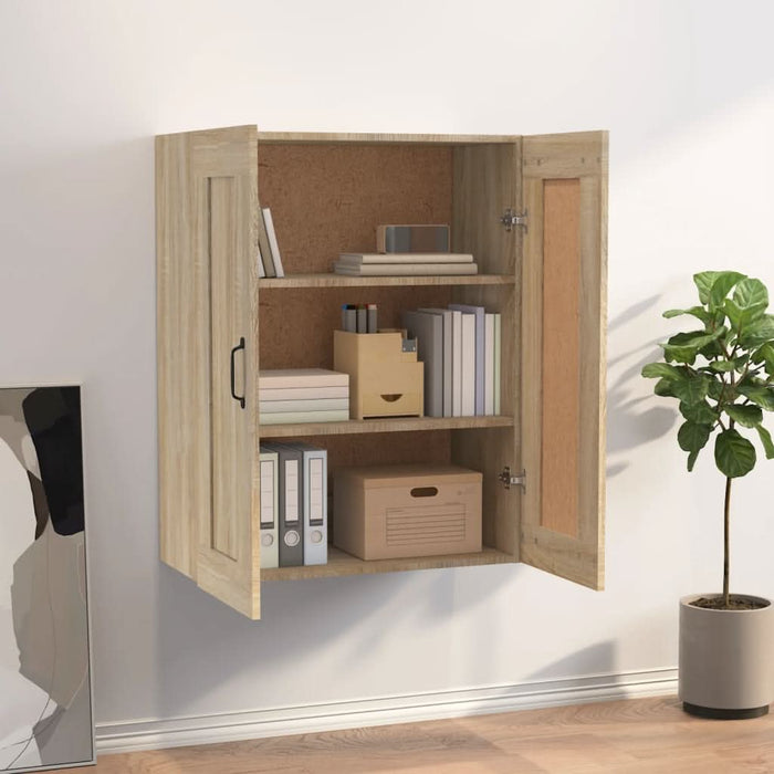 Dulap de perete suspendat, stejar sonoma, 69,5x32,5x90 cm - WALTI WALTI