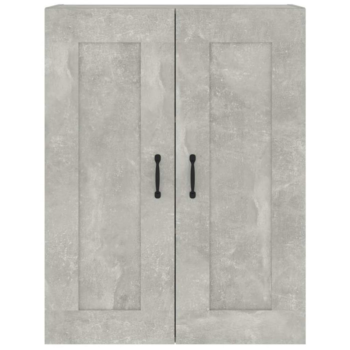 Dulap de perete suspendat, gri beton, 69,5x32,5x90 cm WALTI