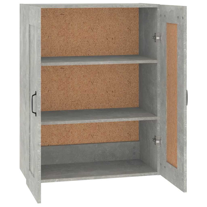 Dulap de perete suspendat, gri beton, 69,5x32,5x90 cm WALTI