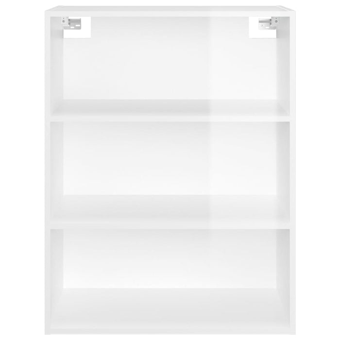 Dulap de perete suspendat, alb extralucios, 69,5x32,5x90 cm WALTI