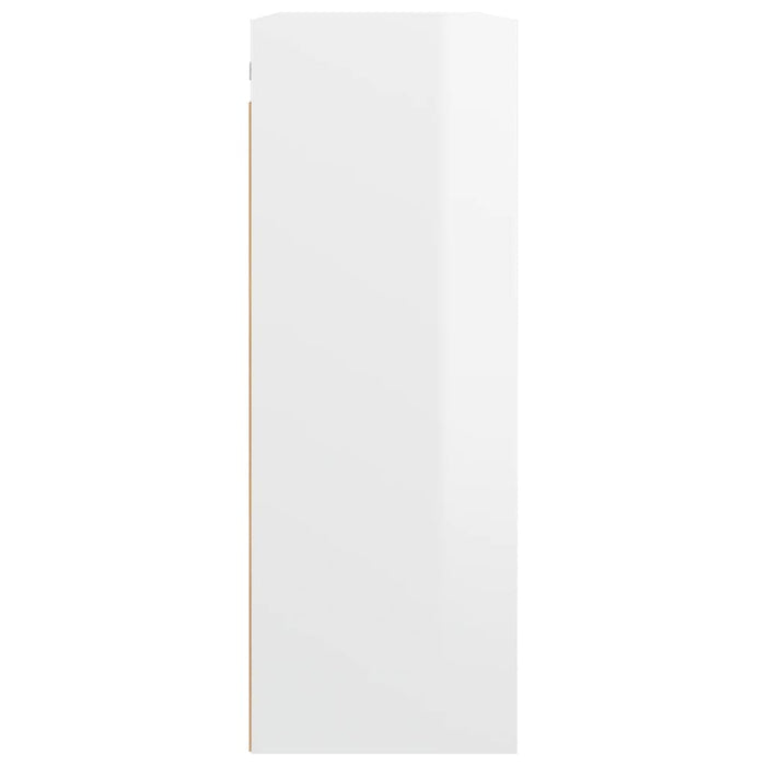 Dulap de perete suspendat, alb extralucios, 69,5x32,5x90 cm WALTI