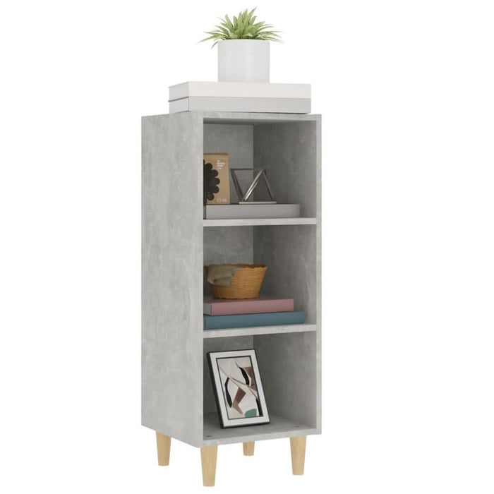 Servantă, gri beton, 34,5x32,5x90 cm, lemn compozit - WALTI WALTI