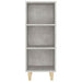 Servantă, gri beton, 34,5x32,5x90 cm, lemn compozit - WALTI WALTI