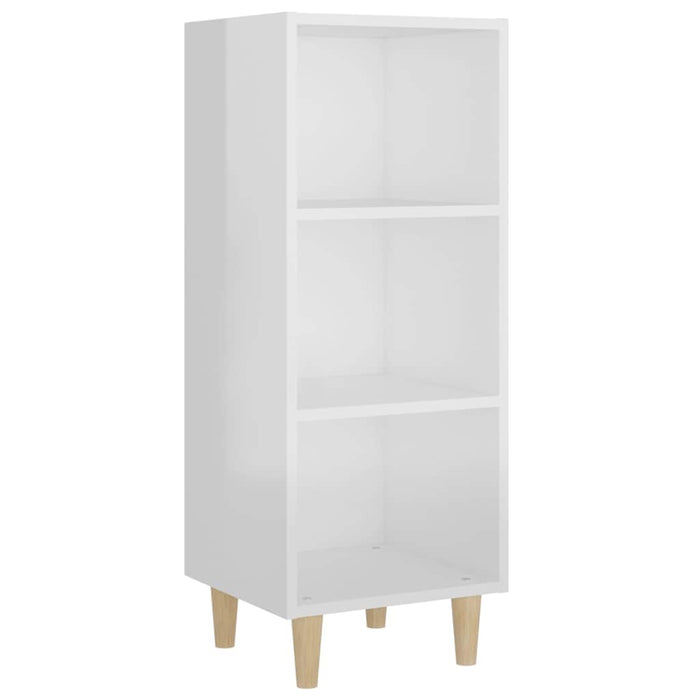 Servantă, alb extralucios, 34,5x32,5x90 cm, lemn compozit WALTI